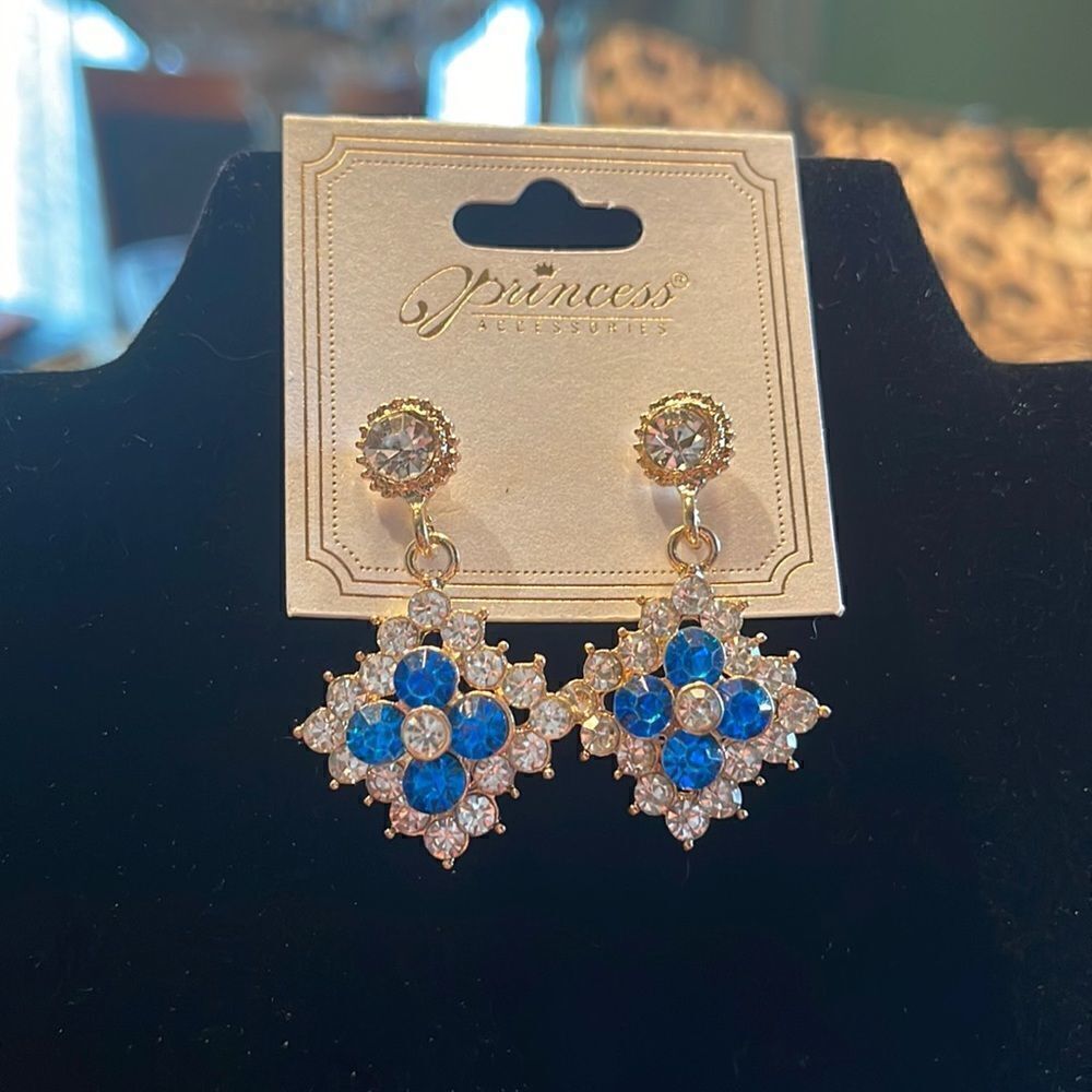Princess Accessories Crystal Earrings.